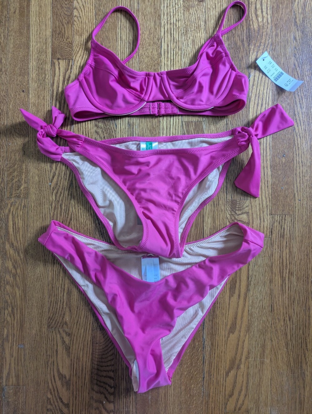 J Crew Bikini Set, nwt Radiant Fuschia Pink